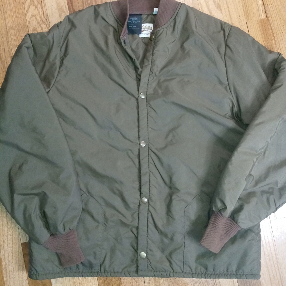 Vintage Cabelas Mens Hunting Field Jacket Brown